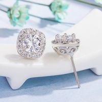 South Korea's New Fashion Hollow Square Zircon Earrings Crystal Star Fashion Cool Style Jewelry main image 5