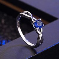 Zirkonia Rosa Diamant Europäischer Und Amerikanischer Lila Ring Zeigefingerring Einfacher Modeschmuck main image 4