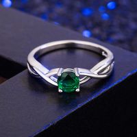 Zirkonia Rosa Diamant Europäischer Und Amerikanischer Lila Ring Zeigefingerring Einfacher Modeschmuck main image 6
