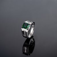 Classic Four-claw Emerald Ring European And American Diamond Amethyst Ring Jewelry main image 5
