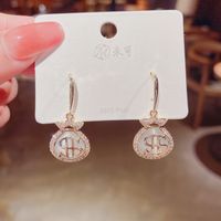 Fashion Purse Shape Personalized Copper Inlaid Zircon Earrings main image 1