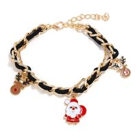 Christmas Elk Santa Claus Alloy Multilayer Bracelet Wholesale main image 5