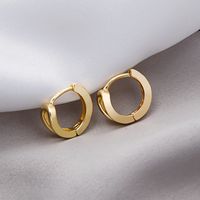 New European And American Plain Circle Hollow Alloy Earrings Wholesale main image 1
