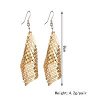 Fashion New Sequin Multicolor Large Area Sequin Metal Earrings main image 3