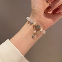 Pulsera De Moda Retro Para Mujer, Perla De Agua Dulce, Joyería De Mano De Cristal, Pulsera De Estrella Y Luna main image 6