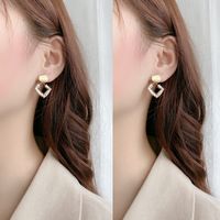 2020 New Trendy Female Korean Geometric Copper Earrings Wholesale main image 3
