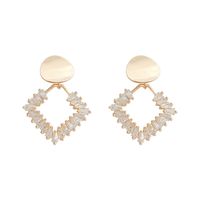 2020 New Trendy Female Korean Geometric Copper Earrings Wholesale main image 5