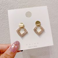 2020 New Trendy Female Korean Geometric Copper Earrings Wholesale main image 6