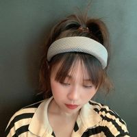 2021 New Korean Sponge Headband Female Retro Wide-side Hair Accessories Female main image 4