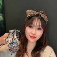 Korean Fashion Hair Accessories Female Retro Leopard Print Wide-brim Headband Wholesale main image 4