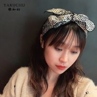 Korean Fashion Hair Accessories Female Retro Leopard Print Wide-brim Headband Wholesale main image 5