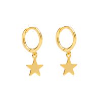 Fashion Five-pointed Star Glossy Star S925 Silver  Earrings main image 1
