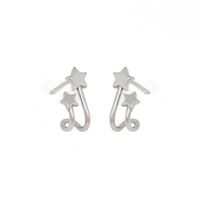 Simple Double-layer Star Earrings Fashion Exquisite Five-pointed Star Earrings Ear Jewelry main image 6