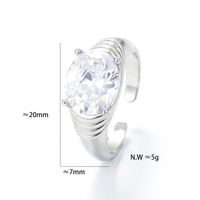Korean Jewelry Retro Simple Personality Hip-hop Open Index Finger Ring main image 6
