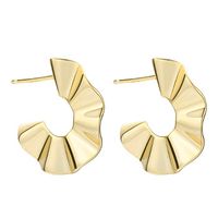 Fashion C Shape Plating No Inlaid Earrings Ear Studs sku image 2