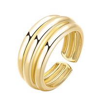 Striped Ring S925 Silver Wholesale Silver Fashion Personality Ring Jewelry sku image 2