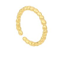 Koreanische S925 Silber Mode Persönlichkeit Geometrische Runde Perlen Perlen Offener Ring sku image 2