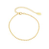 European And American Ins Cold Ornament Round Beads Simple Personality Korean Bracelet Titanium Steel 18k Gold Plating Chain Bracelet E130 sku image 3
