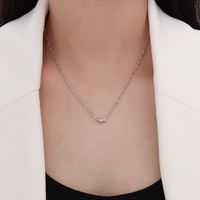 Collar De Acero De Titanio Chapado En Oro De 18k Colgante Pequeño Collar Accesorios sku image 2