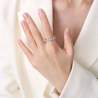 Fashion Tide Japanese Exquisite Zircon Index Finger Ring Tail Ring Stacking sku image 2