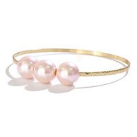 Wholesale Round Bead Glass Pearl Metal Bracelet Ethnic Style Retro Simple Bracelet Jewelry sku image 8