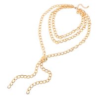 European And American Style Necklace Jewelry Thick Chain Multi-layer Necklace Creative Necklace sku image 1