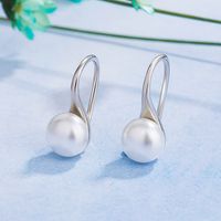 Korean Version New Trendy Temperament Pearl Earrings Simple Wild Earrings Jewelry sku image 1