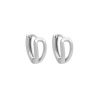 New European And American Plain Circle Hollow Alloy Earrings Wholesale sku image 2