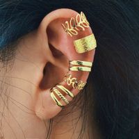 New Creative Simple Non-pierced Ear Bone Clip Five-piece Hollow Multi-layer Earrings Wholesale sku image 8