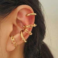 New Creative Simple Non-pierced Ear Bone Clip Five-piece Hollow Multi-layer Earrings Wholesale sku image 19