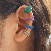 New Creative Simple Non-pierced Ear Bone Clip Five-piece Hollow Multi-layer Earrings Wholesale sku image 13
