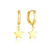Fashion Five-pointed Star Glossy Star S925 Silver  Earrings sku image 1