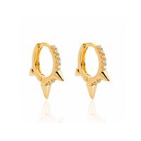 Fashion S925 Silver Geometric Rhinestone Earrings sku image 1