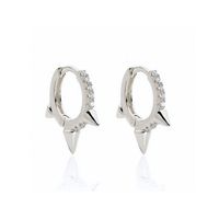 Fashion S925 Silver Geometric Rhinestone Earrings sku image 2