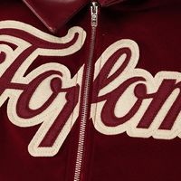 Fashion Solid Color Letter Printing All-match Street Hipster Zipper Jacket main image 12