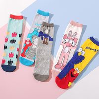 Autumn And Winter New Casual Skateboard Ladies Socks Wholesale Cartoon Pure Cotton Socks main image 1