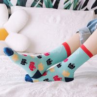 Autumn And Winter New Casual Skateboard Ladies Socks Wholesale Cartoon Pure Cotton Socks main image 5