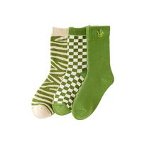 Grüne Socken Weibliche Mittlere Röhre Dicke Warme Socken Aus Reiner Baumwolle Herbst- Und Winterbaumwollsocken main image 6
