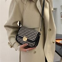 Popular Fashion Plaid Check Pattern Small Square Messenger Bag main image 5