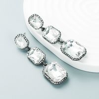 Kreative Rubin-diamantohrringe Aus Europäischer Und Amerikanischer Retro-palast-legierung sku image 2