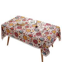 Nappe Lavable De Style Ethnique Bohème Rectangulaire Imprimé Tournesol main image 6