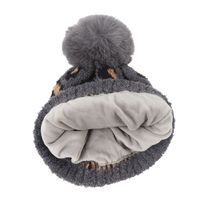 Fashion Winter New Children's Leopard Print Knitted Hat Scarf Gloves Three-piece Warm Suit main image 4