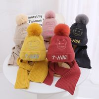 Children's Winter Knitted Hat And Scarf Two-piece Suit Wholesale main image 3