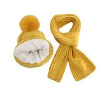 Children's Winter Knitted Hat And Scarf Two-piece Suit Wholesale main image 6