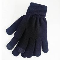 Winter Gloves Men Women Thickened Velvet Outdoor Warm Wool Touch Screen Knitted Gloves main image 6