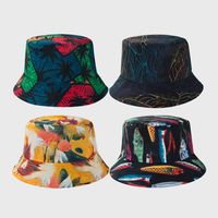 New Fisherman Hat Personality Simple And Colorful Wild Flat Top Double-sided Can Wear Basin Hat main image 3