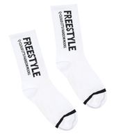 Korean New Black And White Letters In Tube Cotton Socks Autumn And Winter Breathable Sports Socks sku image 2