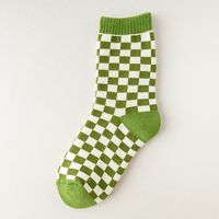 Grüne Socken Weibliche Mittlere Röhre Dicke Warme Socken Aus Reiner Baumwolle Herbst- Und Winterbaumwollsocken sku image 1