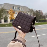 Fashion Texture Messenger Bag Korean Version Simple Shoulder Bag Chocolate Bag sku image 3