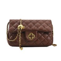 Lingge 2021 Popular New Simple Fashion Texture Square Autumn And Winter Messenger Bag sku image 4